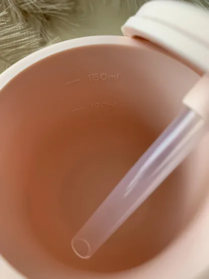 Laste sööginõude 7 osaline komplekt beežikas-oranž - Image 4