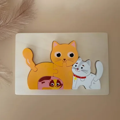 3d pusle väike lastele - Kassid