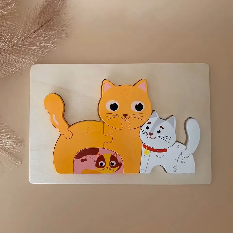 3d pusle väike lastele - Kassid