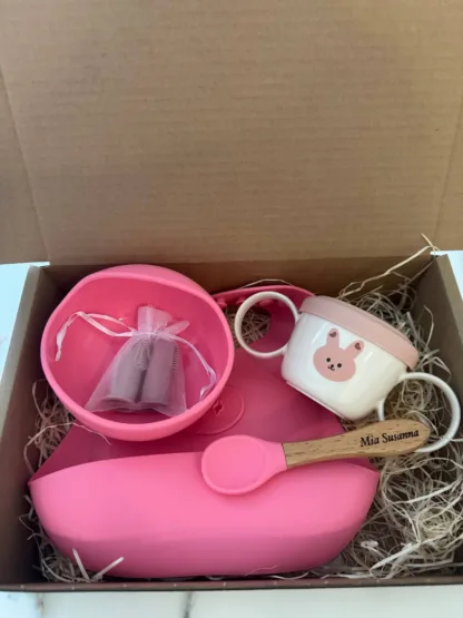 Sööginõude kinkekomplekt - erkroosa - Image 2