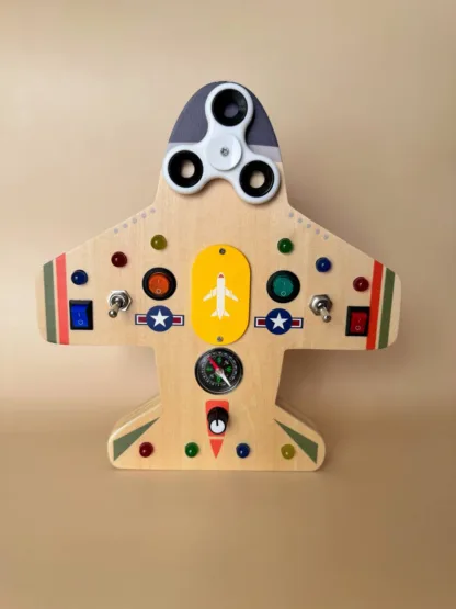 Puidust busy board tuledega "Lennuk" - Image 2