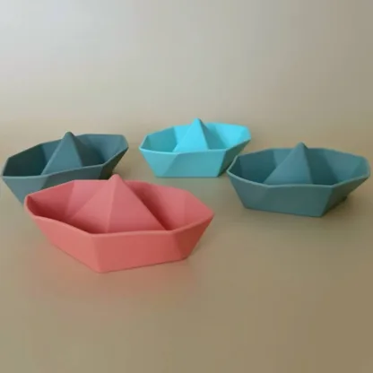 Vannimänguasjad - origami paat 4tk