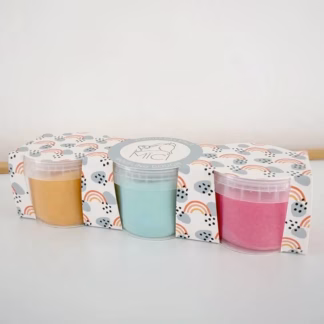 MICI voolimismasside komplekt – heleoranž, pastelne sinine, roosa