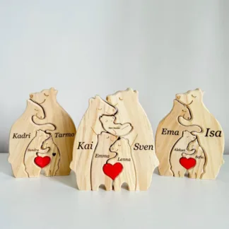 Puidust pusle karupere graveeringuga