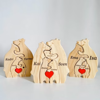 Puidust pusle karupere graveeringuga