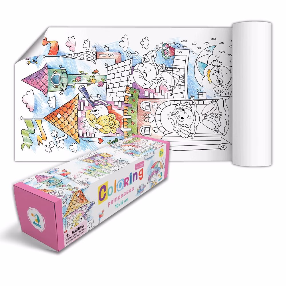 Värvimisplakat "Printsessid"