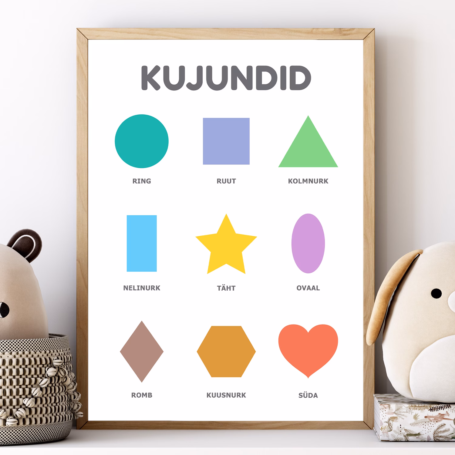 Kujunditega õppeposter