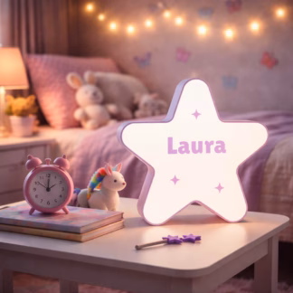 Laste öölamp nimega "Täheke" - Lilla