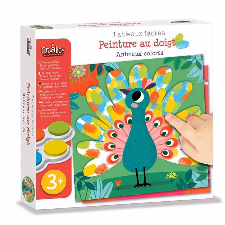 Näpuvärvide komplekt "Värvilised loomad"