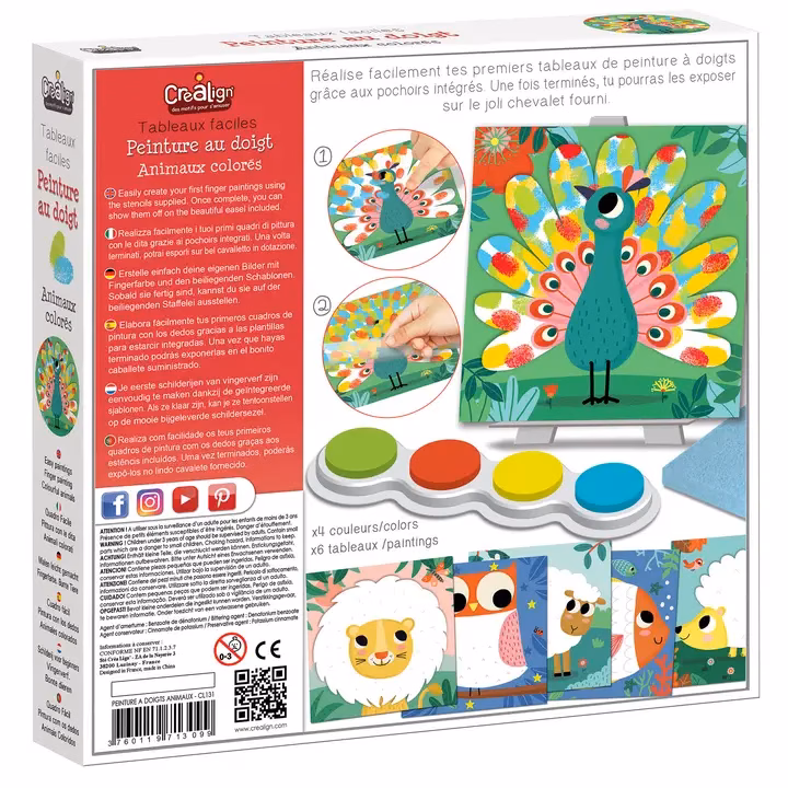 Näpuvärvide komplekt "Värvilised loomad" - Image 2