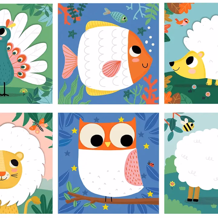 Näpuvärvide komplekt "Värvilised loomad" - Image 3