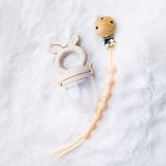 Nimeline kinkekomplekt beebile - puuviljalutt ja lutikett