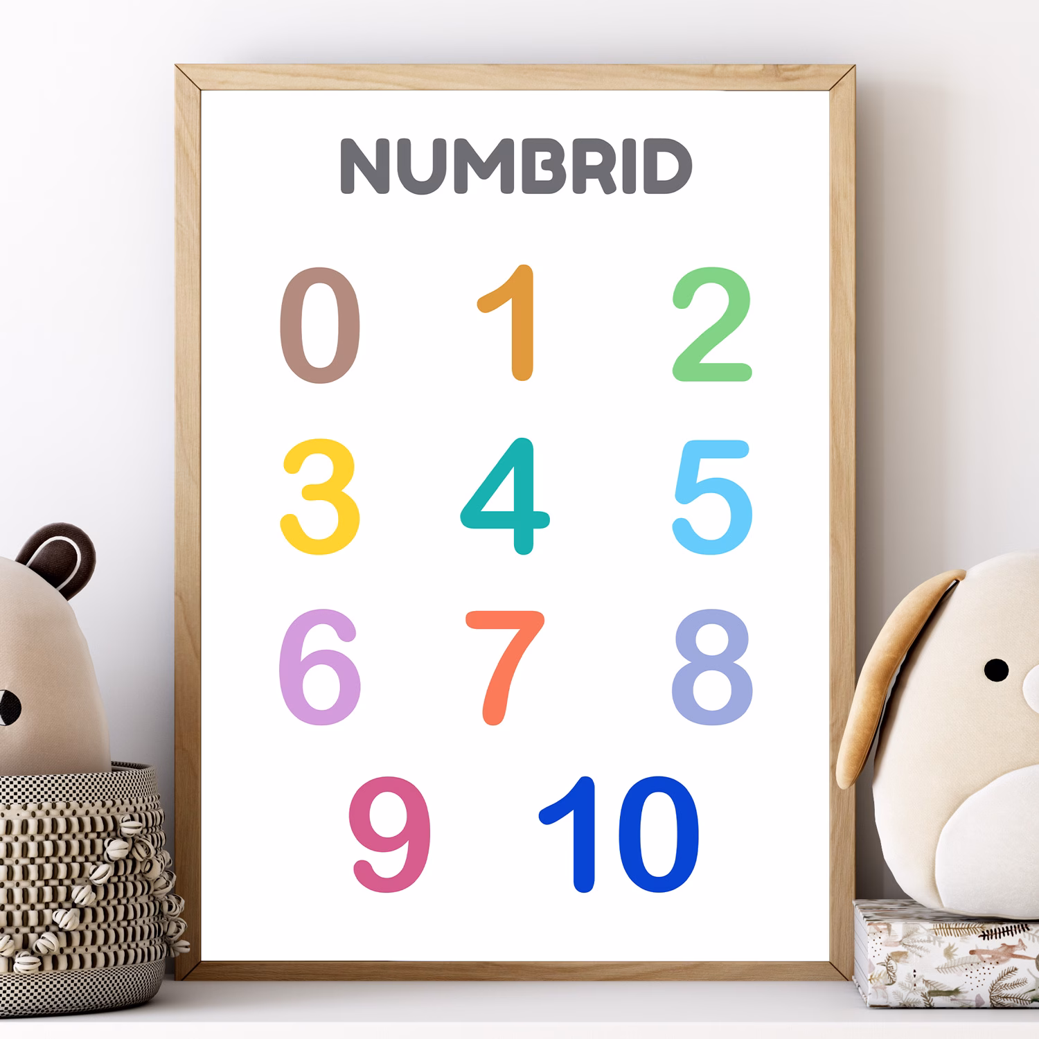 Numbritega õppeposter