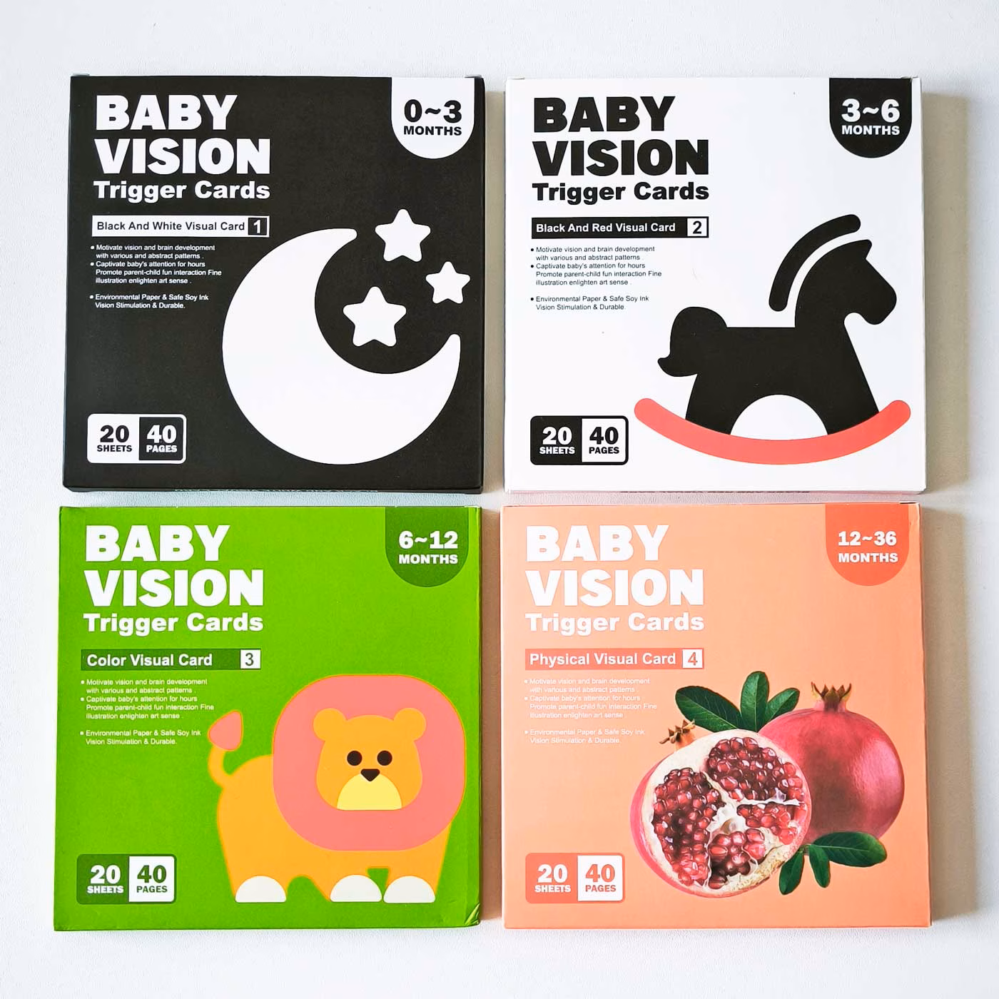 Beebikaartide komplekt 0-26k (4 kaardipakki)