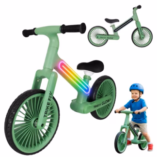 Trike Fix Glow LED tuledega tasakaaluratas (2-5a) – roheline