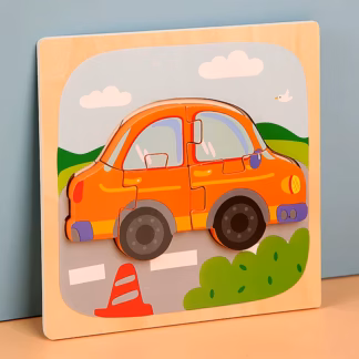 3D pusle väikelastele - Auto
