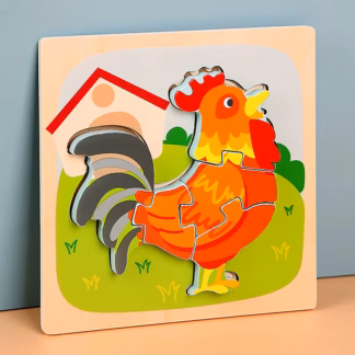 3D pusle väikelastele - Kukk