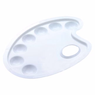Plastikust palett värvide segamiseks
