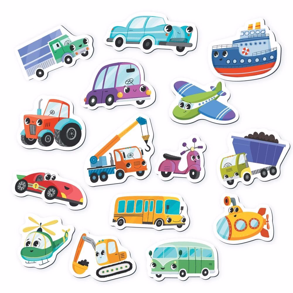 Magnetic Learning Cards "Transport" - Image 2