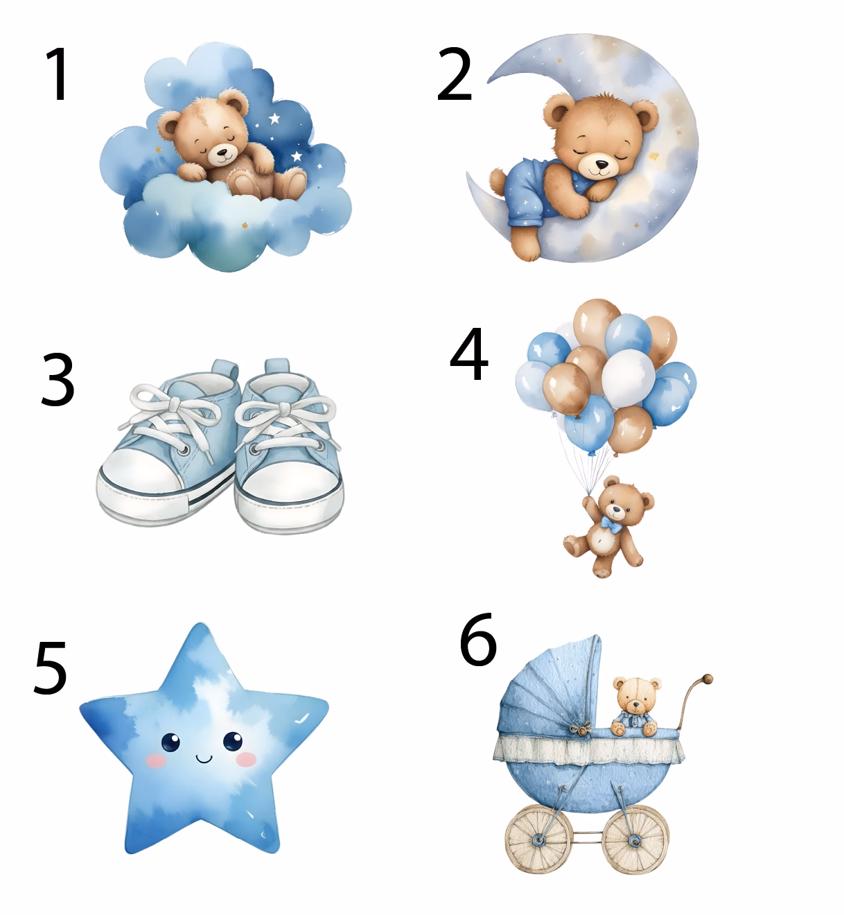 Poster with birth details - Image 3