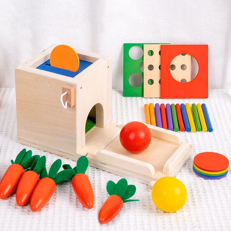 Developmental Montessori wooden 4-in-1 sorter - Image 2