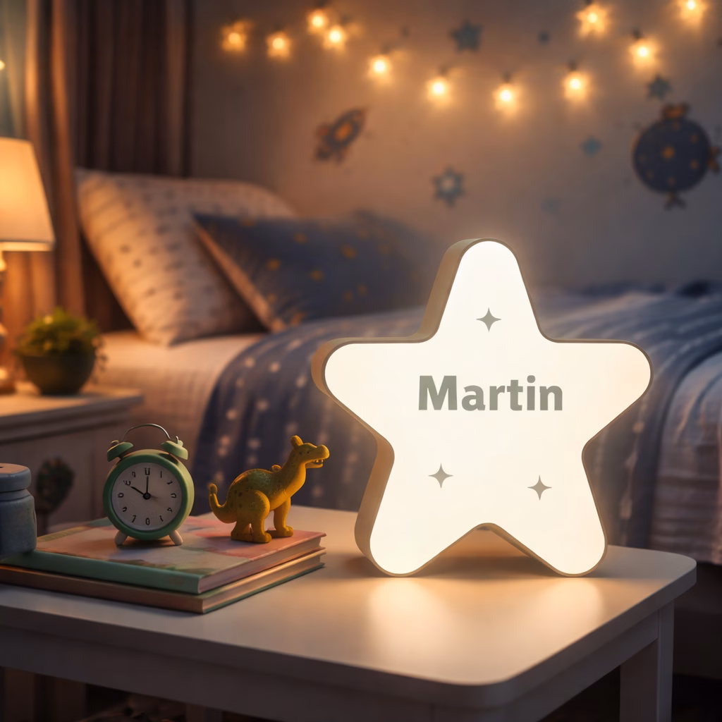 Children’s night lamp "Little Star" – green - Image 4