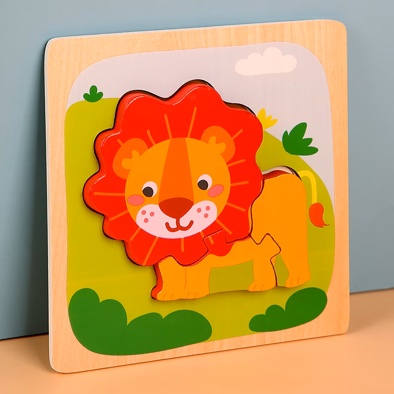 3D Puzzle for Toddlers - Lion