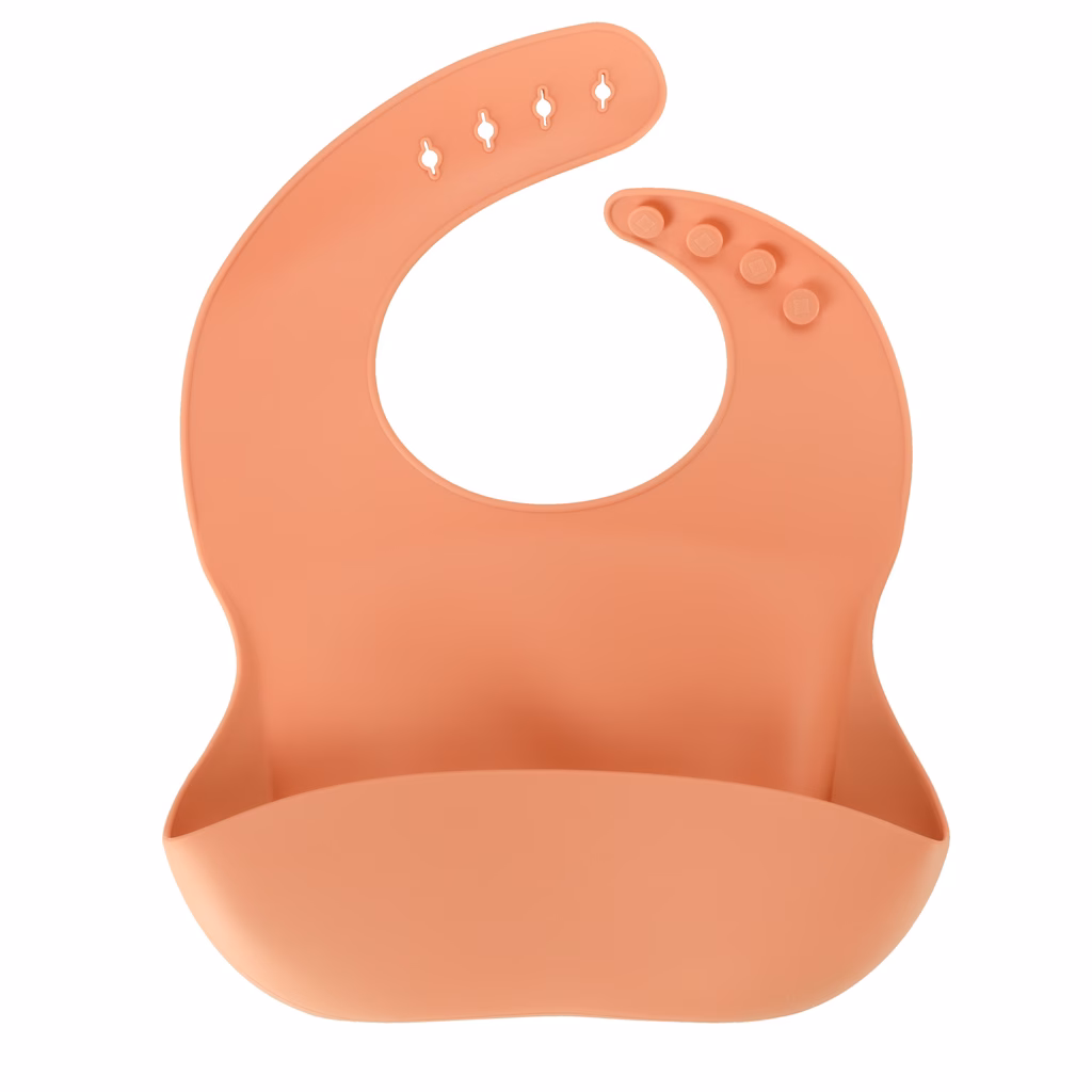 Silikoonist sööginõude komplekt lastele 4-osaline - oranž - Image 2