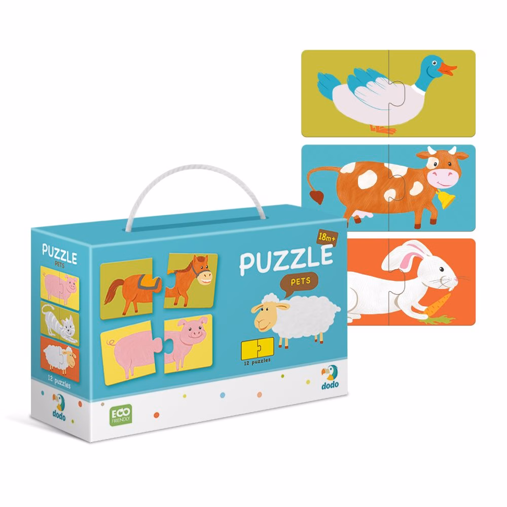 Two-Piece Puzzle - Farm Animals