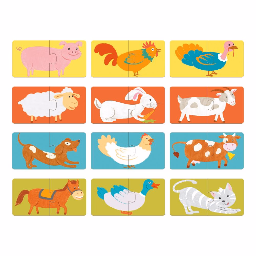 Two-Piece Puzzle - Farm Animals - Image 2