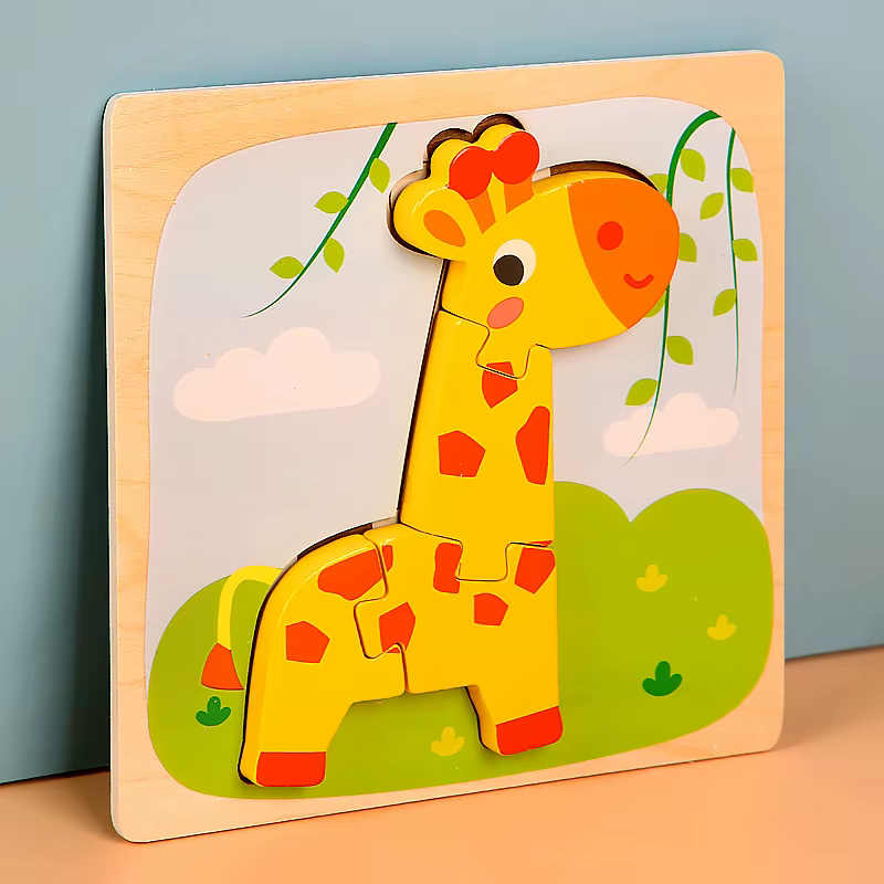 3D Puzzle for Toddlers - Giraffe