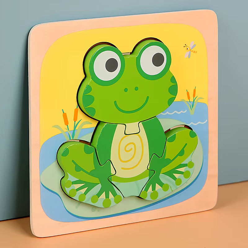 3D Puzzle for Toddlers - Frog