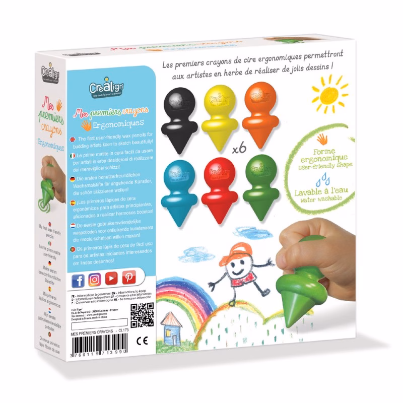Baby’s first crayons, 6-piece set (1y+) - Image 3