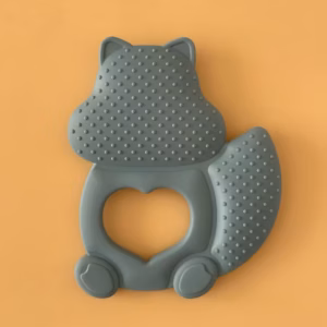 Teether "Squirrel" - Dark grey