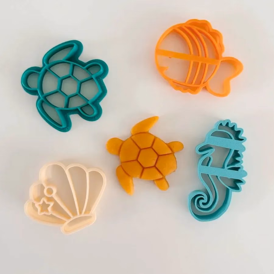TipTip moulds for modelling dough – sea creatures