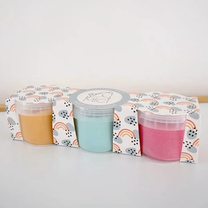 MICI modelling dough set – light orange, pastel blue, pink
