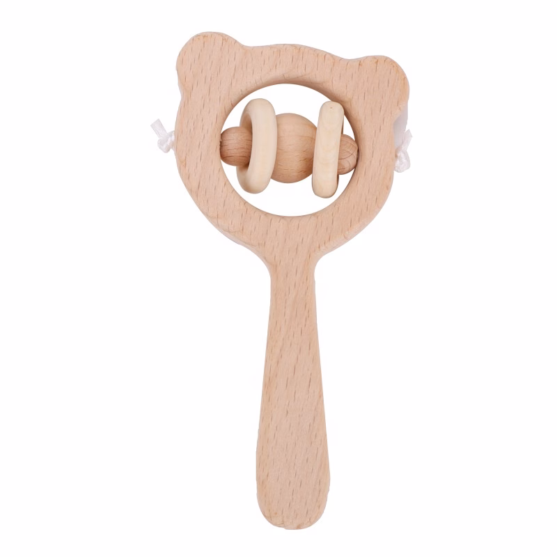 Wooden Rattle-Teether for Baby