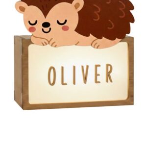 Night lamp with name "Hedgehog"