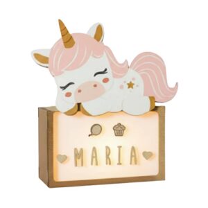 Night lamp with name "Unicorn"