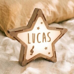 Night lamp with name "Star", large