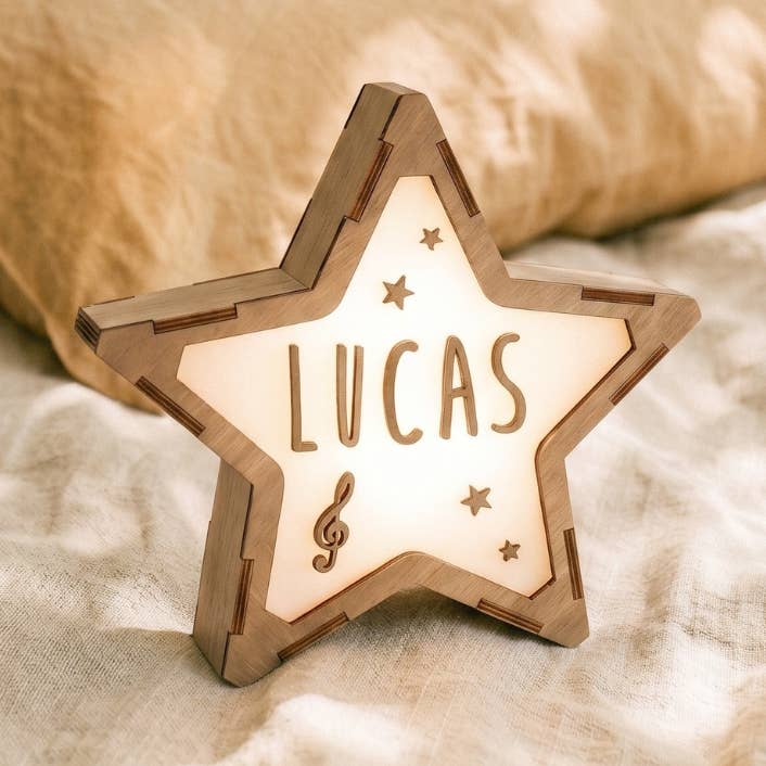 Night lamp with name "Star", large
