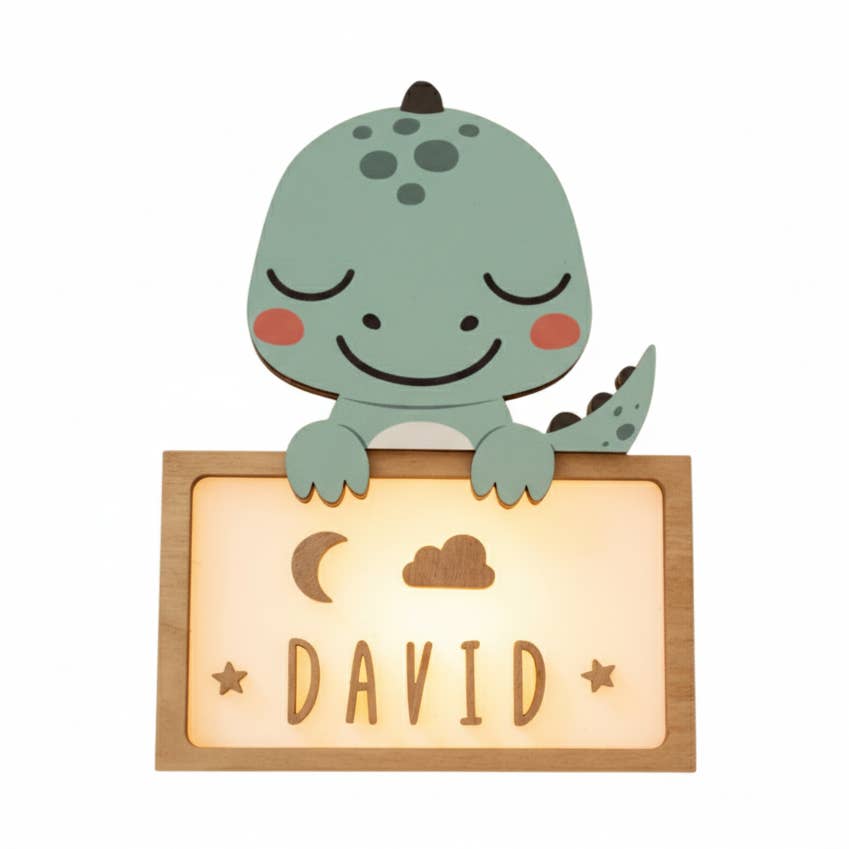 Night lamp with name "Dino"