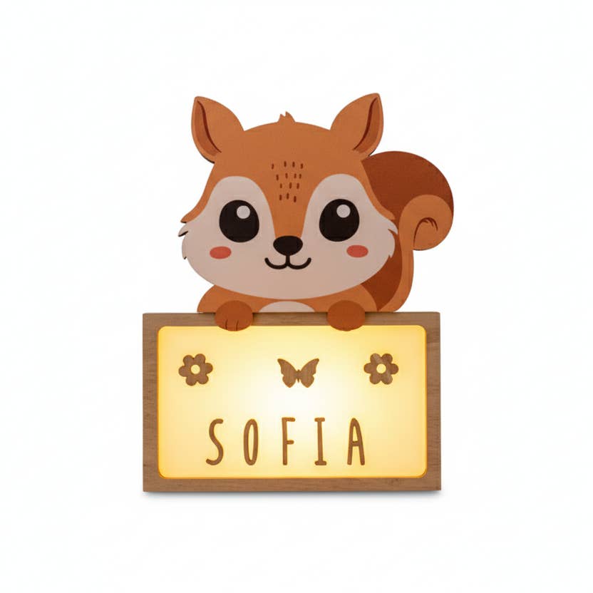 Night lamp with name "Squirrel" - Image 2