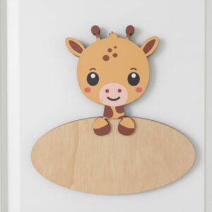 Personalized door & wall sign "Giraffe"