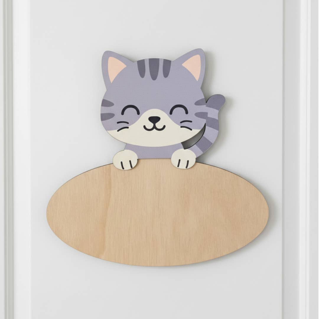 Personalized door & wall sign "Cat" - Image 2