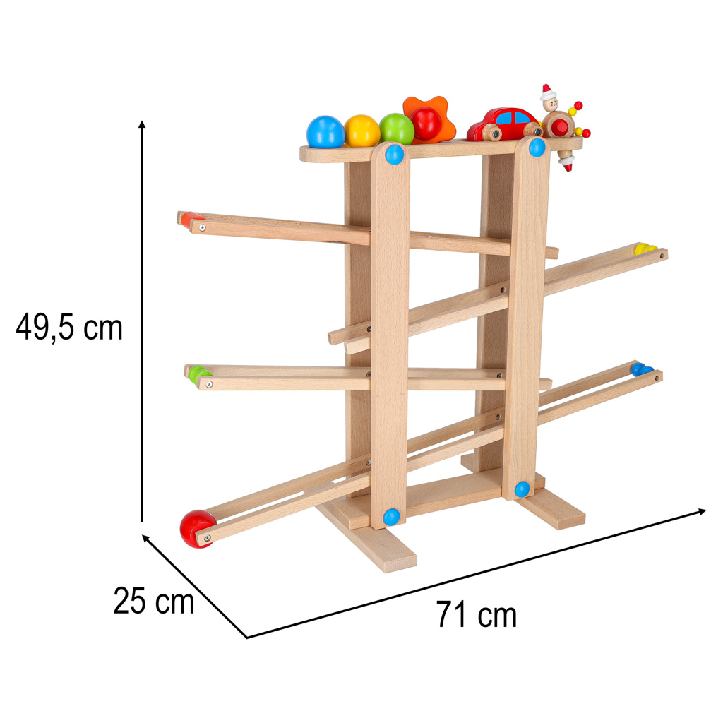 Montessori XXL wooden ball track kulodrome - Image 7