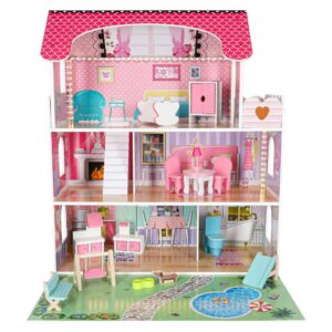 Lulilo Gardeno Wooden Dollhouse with Garden and LED Lights